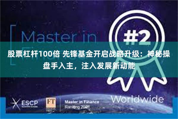 股票杠杆100倍 先锋基金开启战略升级：神秘操盘手入主，注入发展新动能