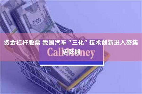资金杠杆股票 我国汽车“三化”技术创新进入密集活跃期