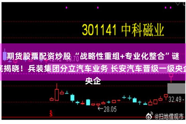 期货股票配资炒股 “战略性重组+专业化整合”谜底揭晓！兵装集团分立汽车业务 长安汽车晋级一级央企